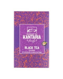 Чай черный с чабрецом в пирамидках 2 5 г x 20 шт Kantaria