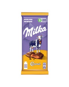 Шоколад молочный с карамельной начинкой 90 г Milka