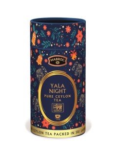 Чай черный листовой Ялла ночь в подарочной тубе Праздничное сияние 100 г Mabroc