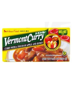 Соус овощной Карри среднеострый Vermont Curry 12 порций T.m. house