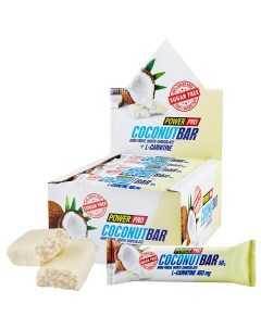 Протеиновые батончики CoconutBar L Carnitine 20 шт Power pro