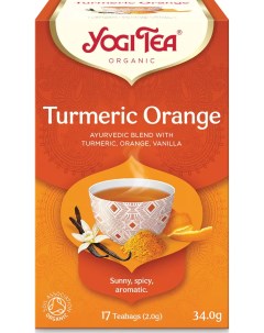 Чай в пакетиках Turmeric Orange Куркума Апельсин Ваниль 17 пакетиков Yogi tea