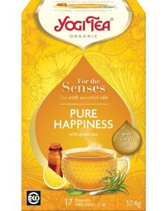 Чай в пакетиках Pure Happiness Чистое Счастье с эфирными маслами 17 пакетиков Yogi tea