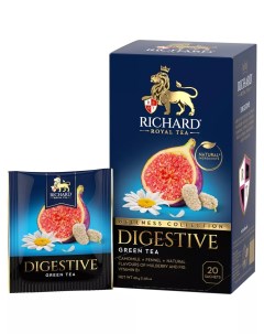 Чай зеленый Royal Wellness Collection Digestive в пакетиках 1 5 г х 20 шт Richard