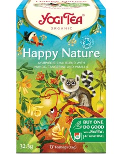 Чай в пакетиках Happy Nature Натуральное Счастье Манго Ваниль 17 пакетиков Yogi tea