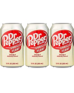 Газированный напиток Ванилла Флот 355мл 3шт США Dr. pepper
