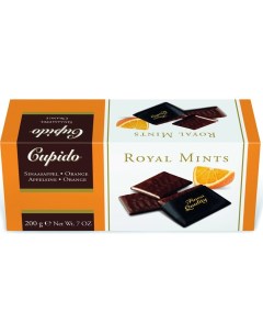 Шоколадные конфеты Royal Mints Orange с апельсиновой помадной начинкой Cupido