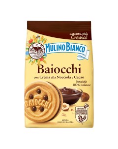Печенье Baiocchi сахарное с какао ореховым кремом 260 г Mulino bianco