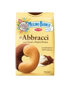 Печенье Abbracci сдобное с какао сливками 350 г Mulino bianco