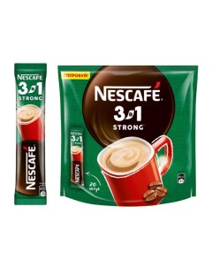 Кофейный напиток 3 в 1 Strong 14 5 г х 20 шт Nescafe