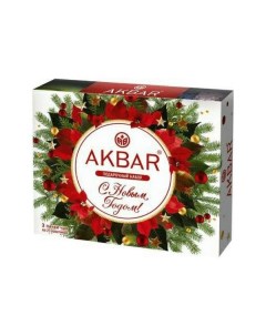 Чай черный С Новым Годом байховый в пакетиках 3 г х 25 шт Akbar
