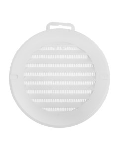 Решетка вентиляционная ZEIN d 100 мм круглая с сеткой с фланцем неразъемная Nobrand