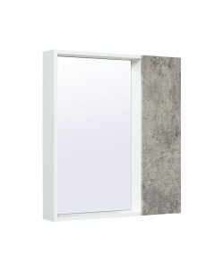Зеркальный шкаф Руно Манхэттен 65 универсальный серый бетон Runo