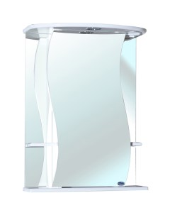 Зеркальный шкаф Лиана 55 R 4612308001014 с подсветкой L Белый Bellezza