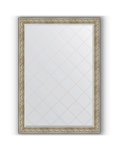 Зеркало Exclusive G 190х135 Барокко серебро Evoform