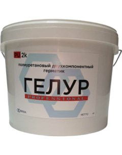 ГЕПОЛ Герметик двухкомпонентный ГЕЛУР PROFESSIONAL 2К белый 7 кг GL PRO W 7 Nobrand