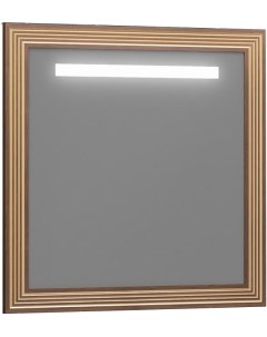 Зеркало Карат 80 Z0000004322 с подсветкой Орех антикварный с золотой патиной Opadiris