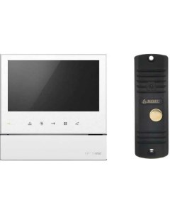 COMMAX Комплект видеодомофона и вызывной панели CDV 70H2 White AVC305B Nobrand