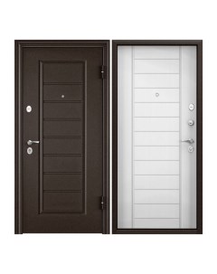 Дверь входная Torex для квартиры металлическая Flat M 950х2050 правый коричневый бежевый Torex стальные двери