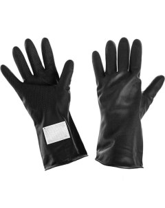 Перчатки защитные латексные КЩС тип 1 черные размер 3 XL 1 пара К50Щ50 Nobrand