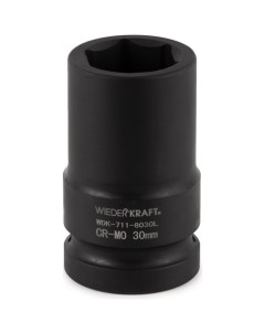 Головка торцевая ударная глубокая 1 6 гр 30 мм WDK 711 8030L Wiederkraft