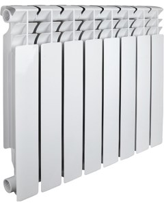 Алюминиевый радиатор Optima L Version 2 0 12 секции белый CO BQ500A 12 L Valfex