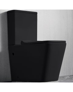Унитаз компакт 2171 1MB Черный матовый с бачком и сиденьем Микролифт Ceramalux