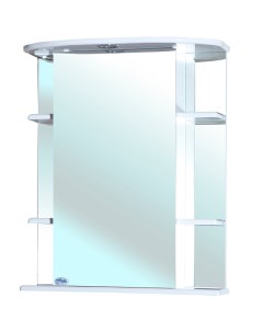 Зеркальный шкаф Магнолия 55 R 4612708001010 с подсветкой Белый Bellezza