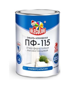 Olecolor Эмаль ПФ 115 синий 10 0 кг 4300005185 Nobrand