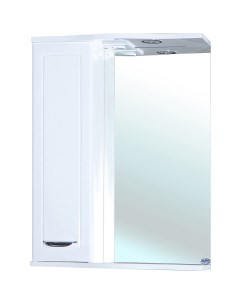 Зеркало со шкафом Классик 65 L 4611910002013 с подсветкой Белое Bellezza