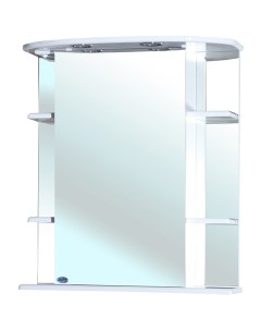 Зеркальный шкаф Магнолия 65 R 4612710001015 с подсветкой Белый Bellezza