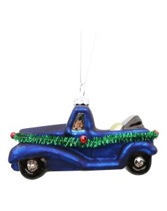 Подвесное украшение новогоднее Машинка 10 5 см в ассортименте цвет по наличию Nobrand