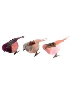 Подвесное украшение Птица на клипсе 6 см в ассортименте цвет по наличию Actuel