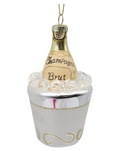 Подвесное украшение Ведро с шампанским 12 см Nobrand
