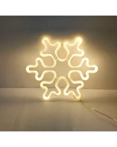 Световая гирлянда Снежинка светодиодная 16677 0 5 м белый теплый Merry christmas