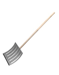 Лопата для уборки снега стальная оцинкованная 61680 деревянный черенок Сибртех