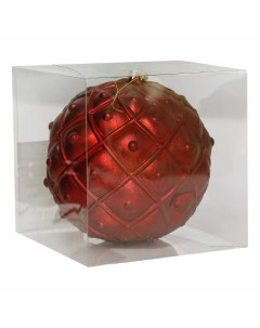 Елочный шар PETG11 RM39AS красный 20 см Unique treasures