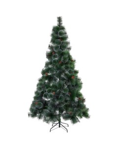 Сосна искусственная pinetree_150 150 см зеленая заснеженная Qvatra