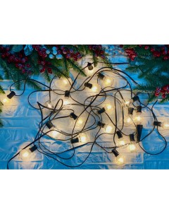 Световая гирлянда новогодняя Ретро 2300575035697 10 м белый теплый Christmas
