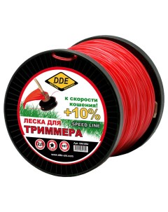 Леска для триммера прямая звезда 2 мм Speed line 644 894 167 м Dde