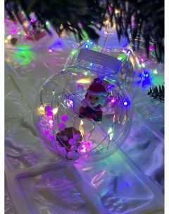 Гирлянда для окна ZM 5 10 шаров 3м разноцветная Christmas