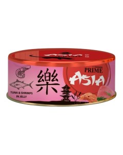 Влажный корм для кошек Asia тунец с креветками 24x85 г Prime