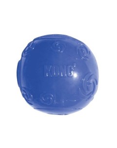Игрушка для собак Squeezz мяч хрустящий с пищалкой резина L Kong