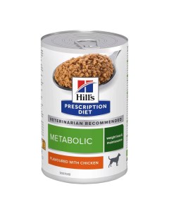 Влажный корм для собак Prescription Diet Metabolic с курицей 4 шт по 370 г Hill`s