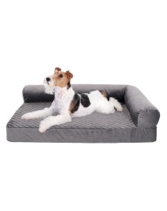 Лежак диван для кошек и собак правый Герцог серый 90 60см Монморанси