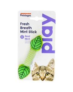 Жевательная игрушка для кошек Мятный листик текстиль зеленый 11 см Petstages