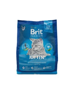 Сухой корм для котят Premium Cat Kitten с курицей и лососем 800 г Brit*