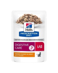 Влажный корм для кошек Prescription Diet i d Digestive Care курица 85г Hill`s