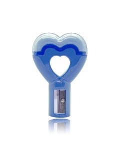 Точилка для карандаша ластик Сердце цвет синий Nobrand