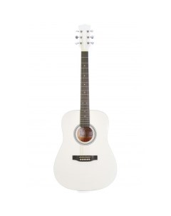 Акустическая гитара с анкером глянцевая Белая Липа 41 дюйм FAW 702 WH Fabio